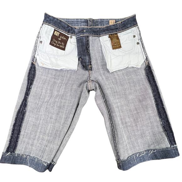 Kut from the Kloth Mid Rise Denim Bermuda Shorts Size 2 - Picture 3 of 14